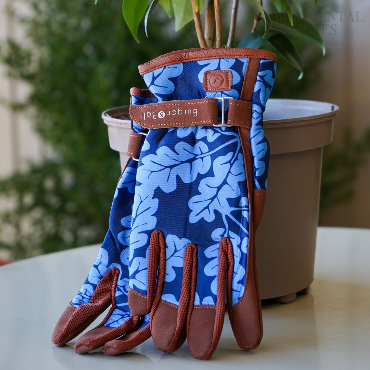 Burgon and Ball Navy gloves