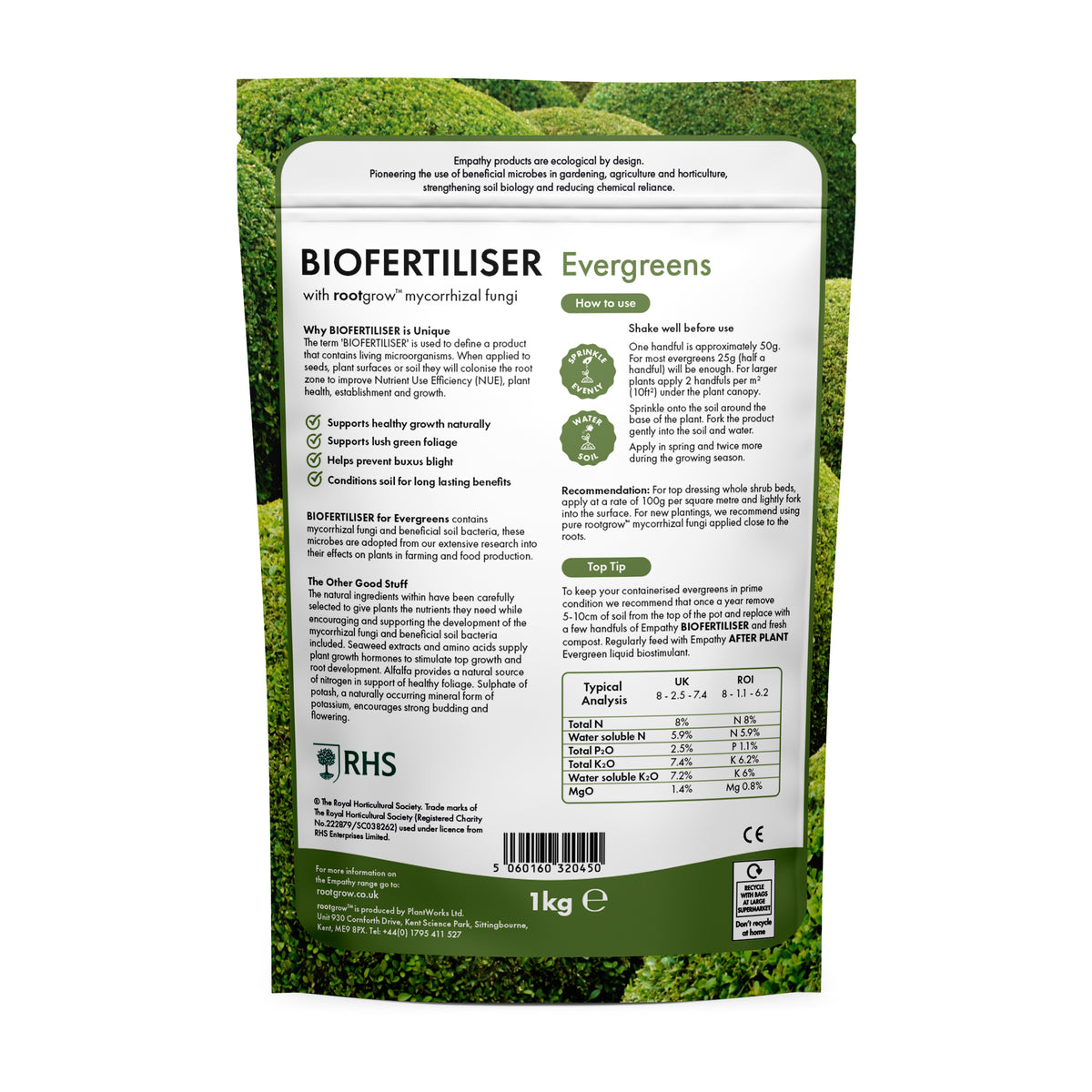 Empathy After Plant Fertiliser For Evergreens back