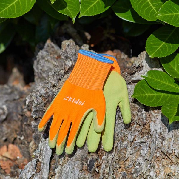 Kids Gloves Orange and Green