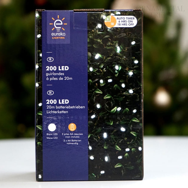 200 White Christmas Lights