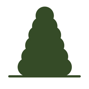 Pyramid topiary shape
